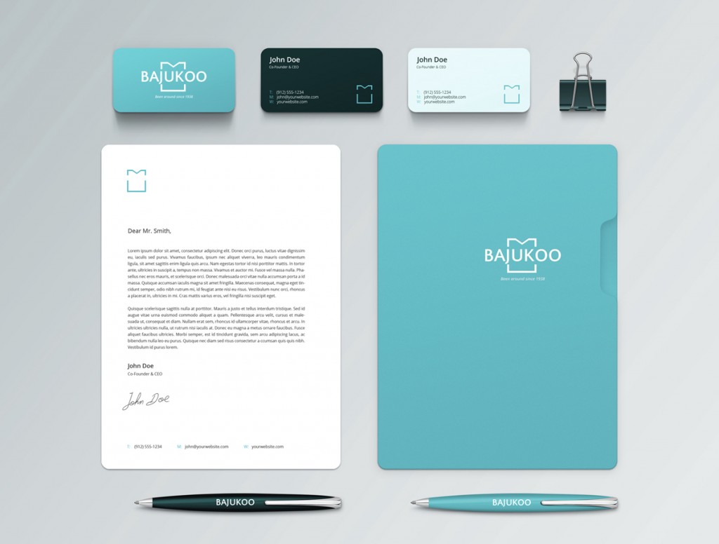Free psd of the day bajukoo stationary template
