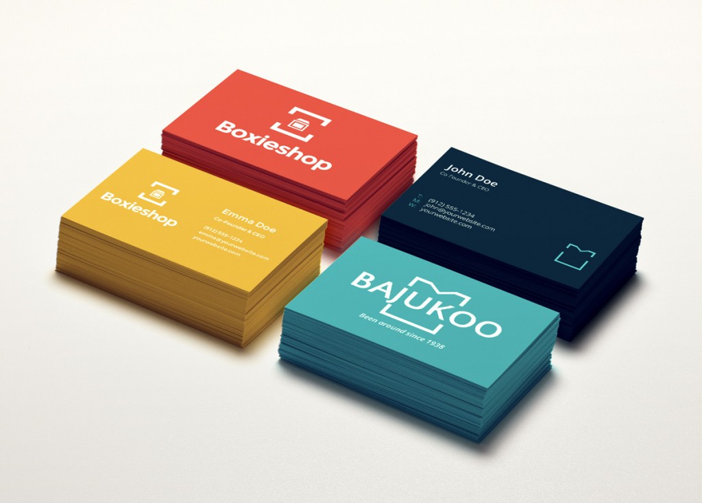 Free psd of the day business card template version 2