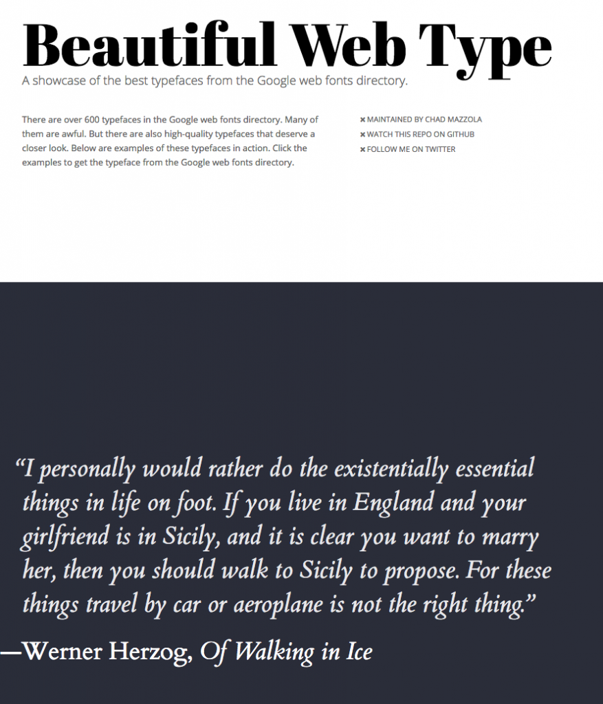 Beautiful Web Type - contoh desain grafis