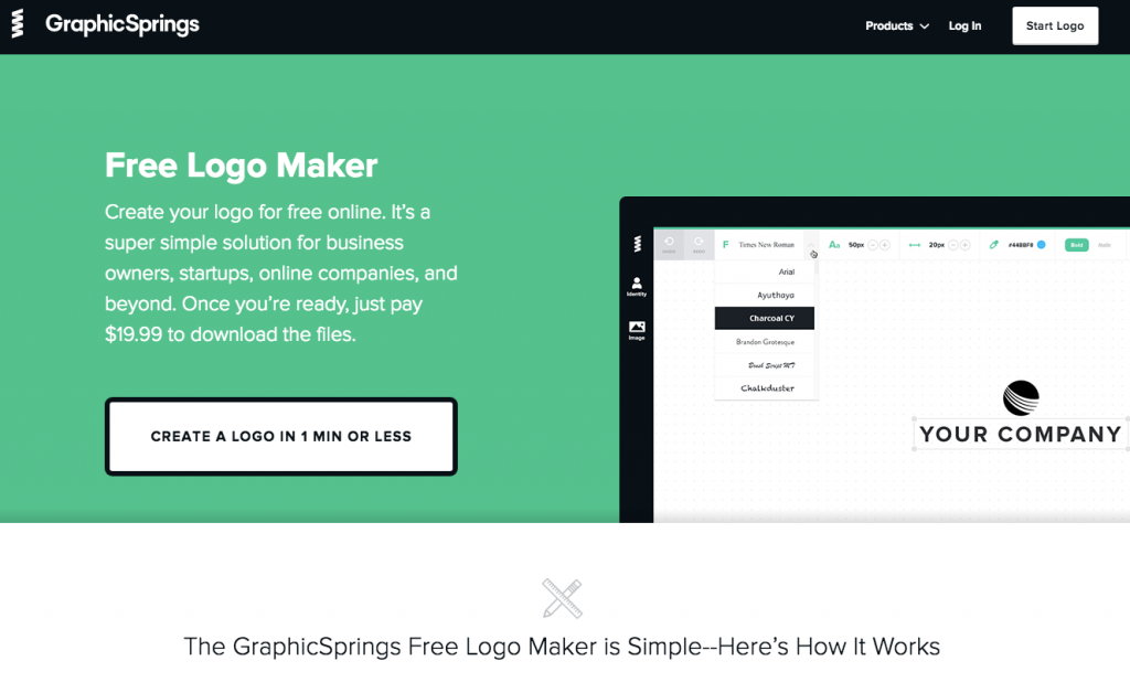 GraphicSpring - Membuat Logo Online