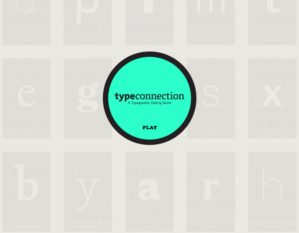 Type Connection - contoh desain grafis
