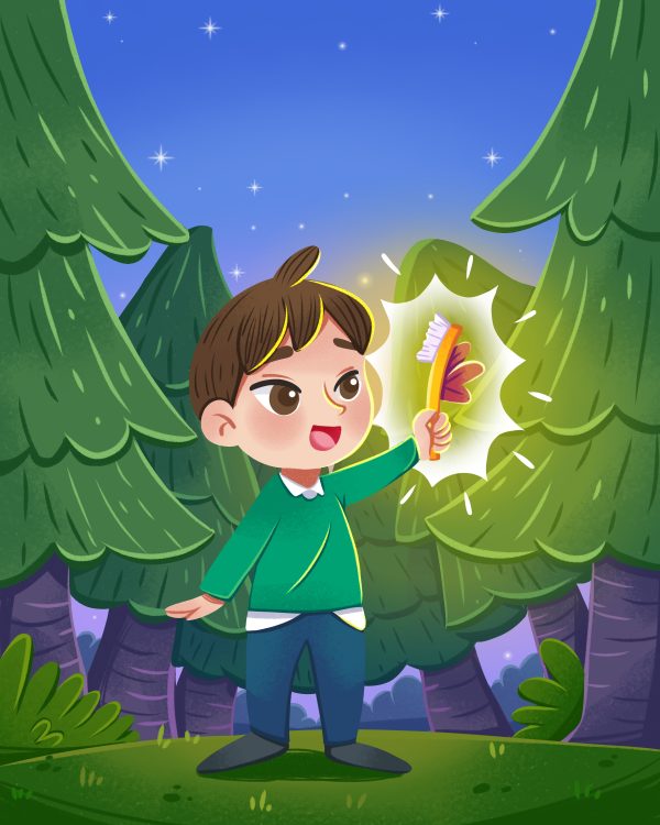 Noah and His Magical Toothbrush Page 24 - Childrens book illustration