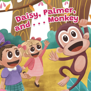 Daisy Palmer and Monkey or Can We Pretend cover - childrens book illustrator