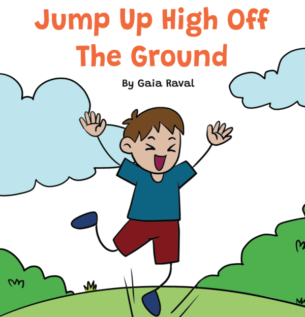 Jump Up High Off The Ground cover - childrens book illustrator