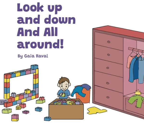 Look up and down And All around cover - childrens illustrator