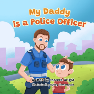 My daddy is a police officer cover - childrens book illustrator