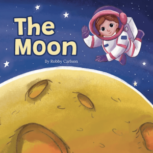 The Moon cover - childrens book illustration