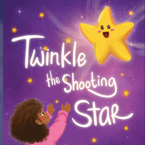 Twinkle the Shooting Star cover - childrens book illustrator