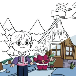 Theo visits Santa Claus: Paint your story (Paint your story-english)