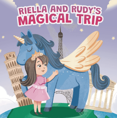 Riella and Rudy’s Magical Trip fairy tale children's book illustration